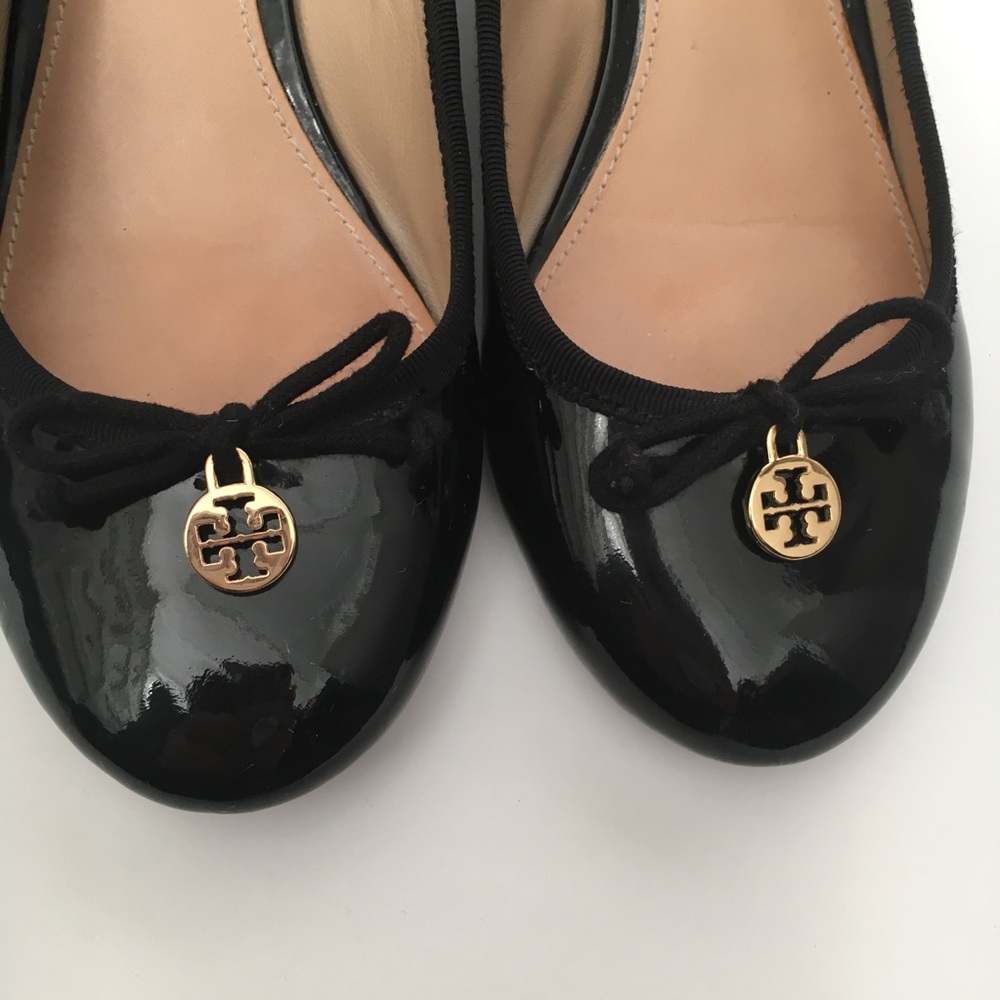 Tory Burch Wedges Black Leather